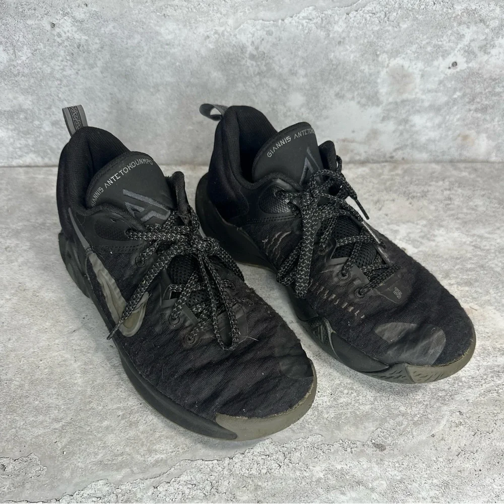 Size 7Y - Nike Giannis Immortality Black Iron Grey Youth‎